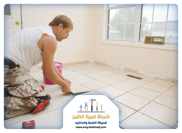 تركيب سيراميك في أم هرير